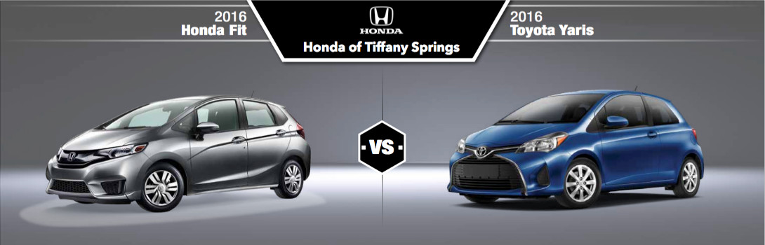 2016 honda fit vs. 2016 toyota yaris
