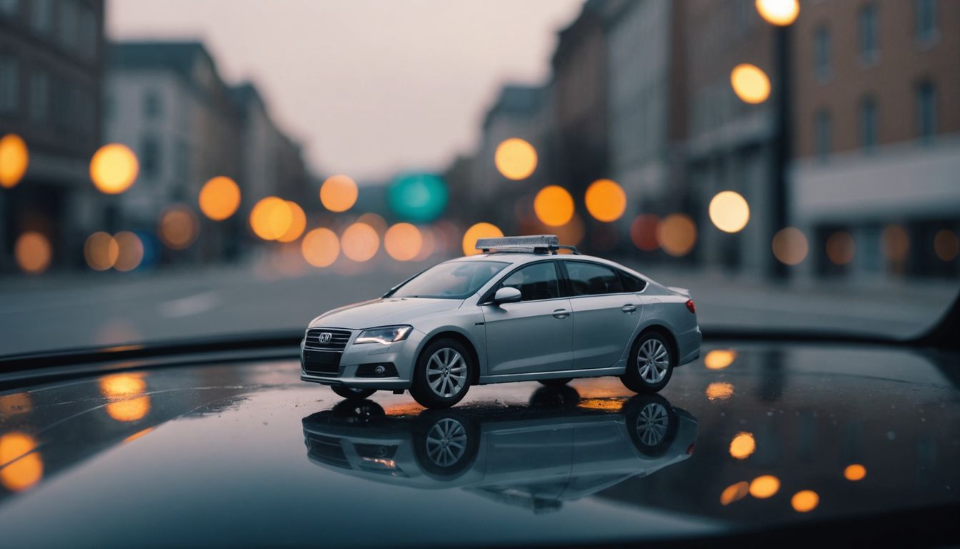 Car insurance policy with upward arrow showing improvement