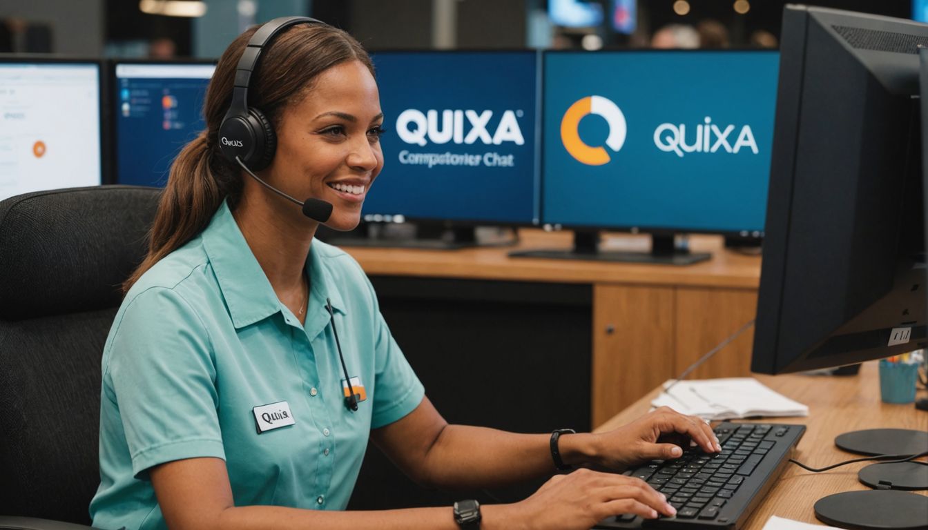 Customer service agent chatting online