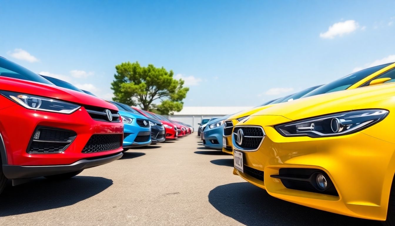 Varie auto in confronto per polizze assicurative.
