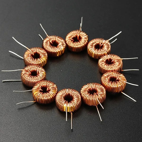 10pcs Toroid Core Inductor Wire Wind Wound For Diy Mah 100uh 6a Rohs Cc