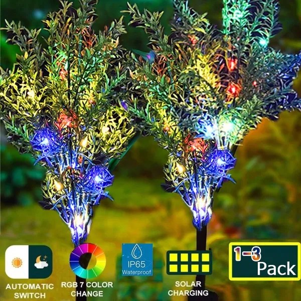 Led Solar Power Tree Light Garden Outdoor Solar Meteor Shower Light String Led Holiday Light Home Decorative Trees String Lights Solar Lamps Aliexpress