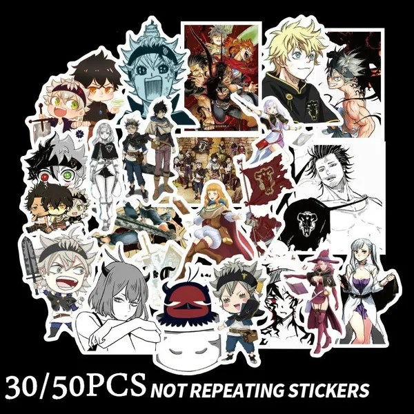 3050pcs anime black clover quarter knights card stickers