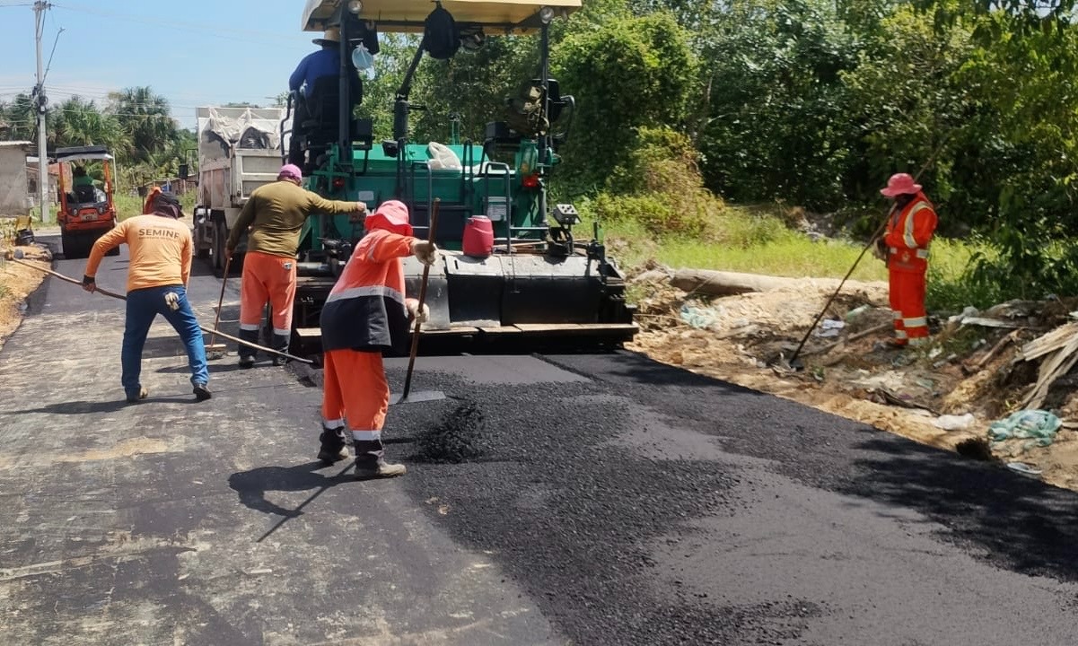 Pavimentação no Tarumã melhora acesso no Parque Rio Solimões