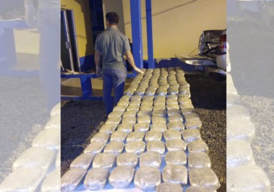 Decomisan 128 paquetes de marihuana en La Ceiba