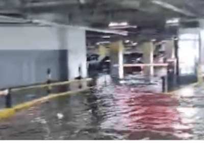 VIDEOS: El City Mall se convirtió en una gran piscina