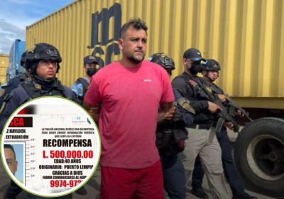 Detienen a extraditable por el que había recompensa de L500 mil