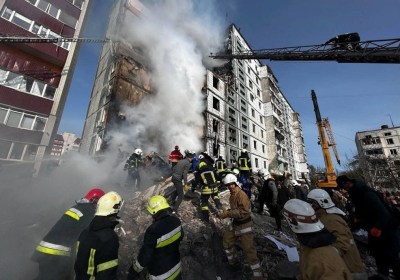 Ataque masivo ruso deja 13 muertos en Ucrania y provoca alerta aérea en Polonia