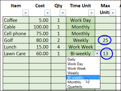 The formula for total fixed cost is fixed costs plus variable costs multiplied by quantity equals total cost, or fc +vc(q)=tc, according to education porta the formula for total fixed cost is fixed costs plus variable costs multiplied by qu. Calculate Annual Costs And Savings In Excel Contextures Blog