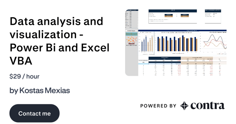 Data Analysis And Visualization Power Bi And Excel Vba By Kostas Mexias - Premium Ocean Wallpaper Gallery - Mobile