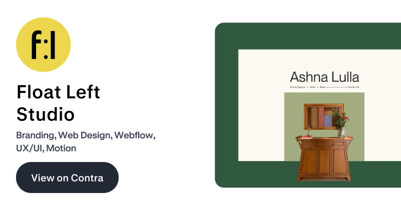 Float Left Studio - Elegant Dark Background - Mobile