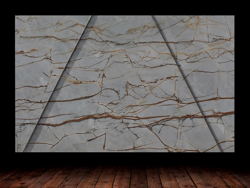 BLUE ROMA QUARTZITE LEATHER FINISH