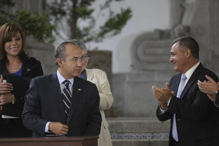 Genaro García Luna y Felipe Calderón