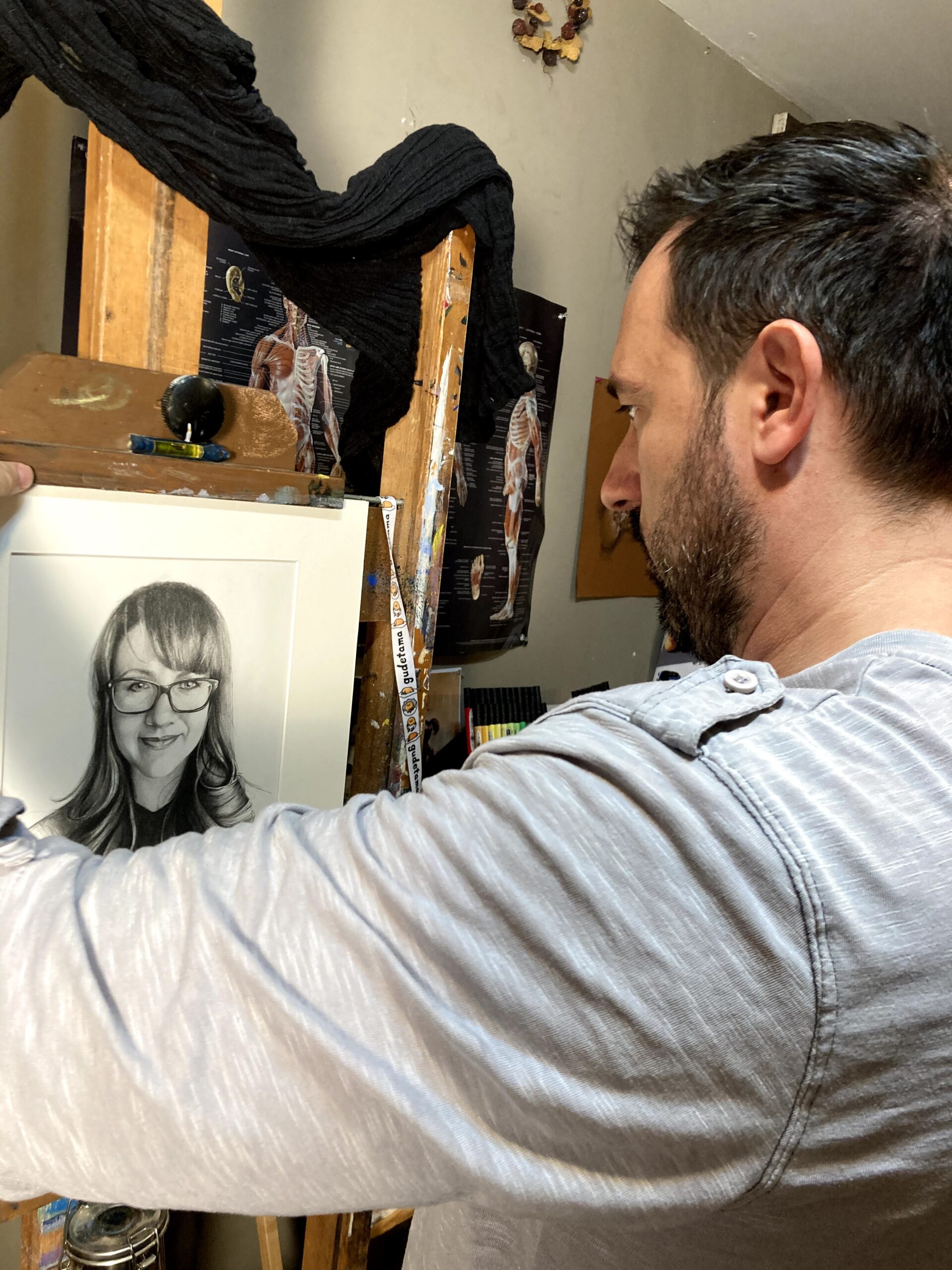 drawing a portrait