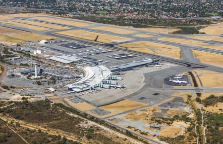 Aerial photography perth airport