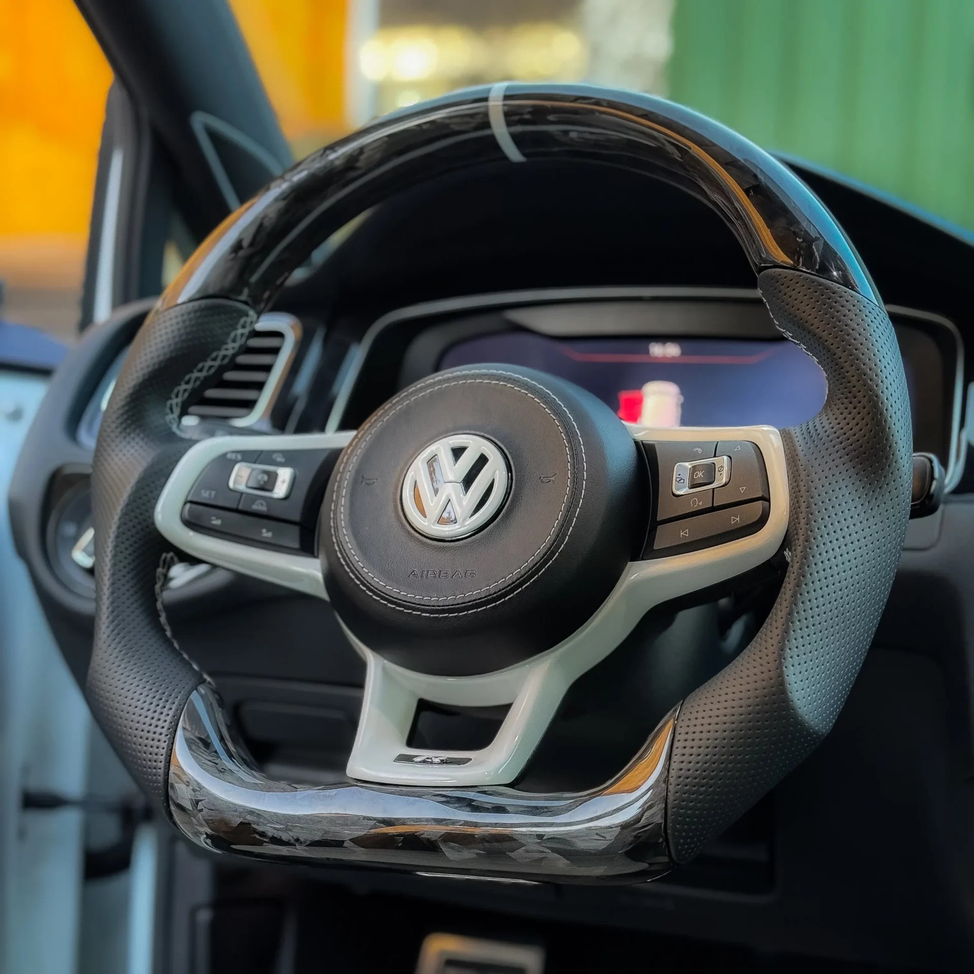 VW Golf MK7 R / GTI Forged Carbon Steering Wheel