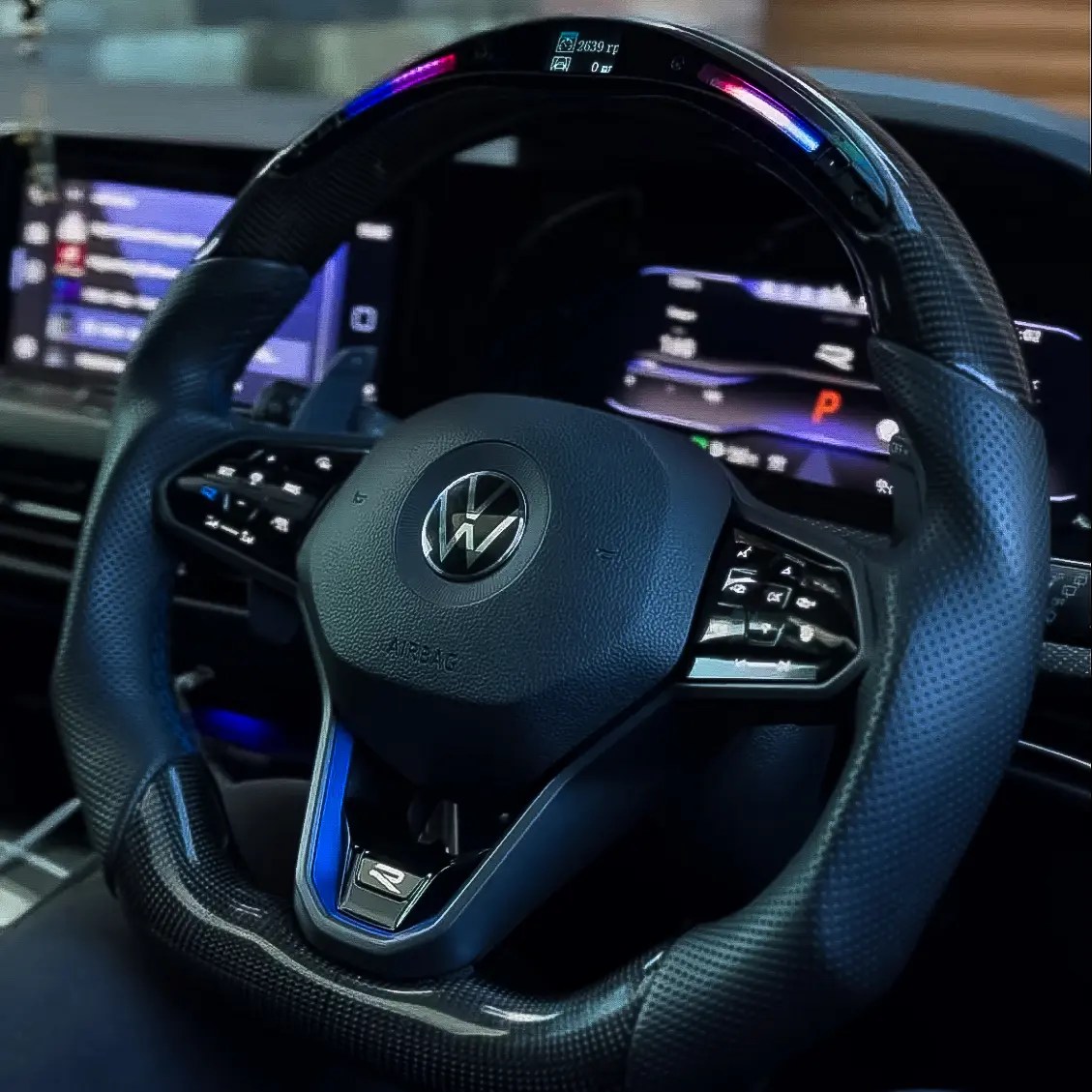 VW Golf MK8 R / GTI Carbon Steering Wheel