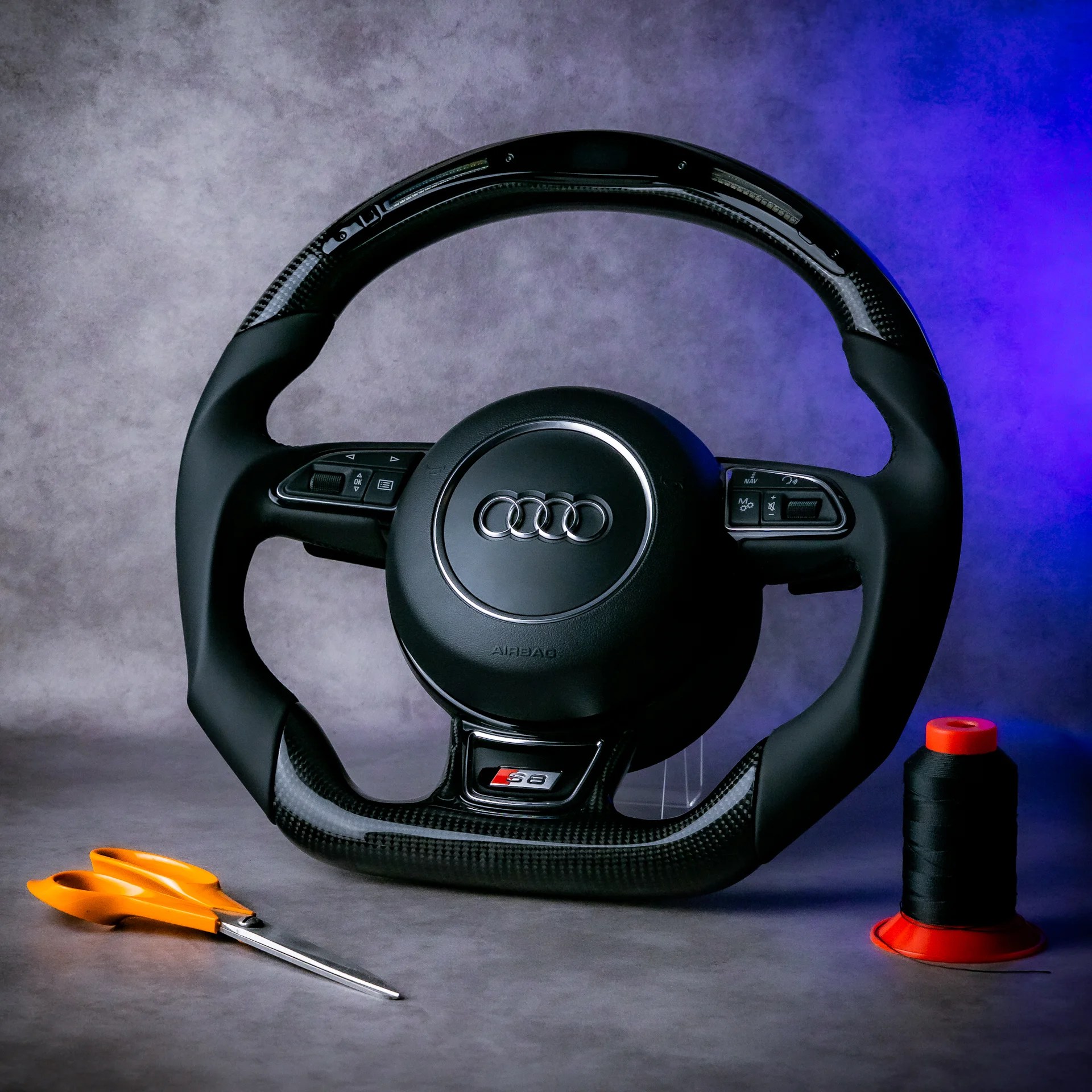 Audi S8 D4 Carbon Led Steering Wheel