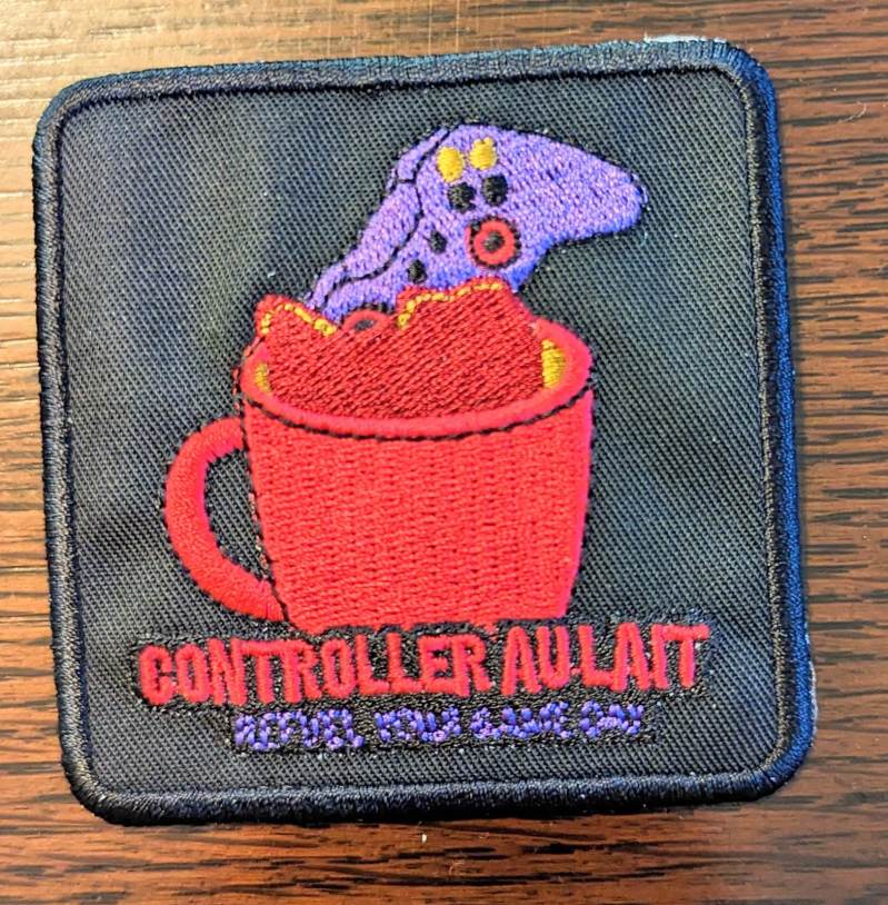 Cal Embroidered Patch Controller Au Lait - Download Modern Colorful Texture | Desktop