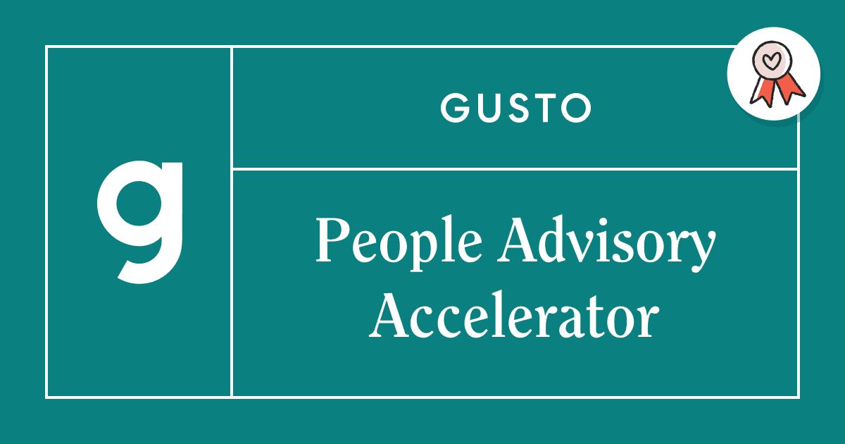Gusto People Advisory Accelerator