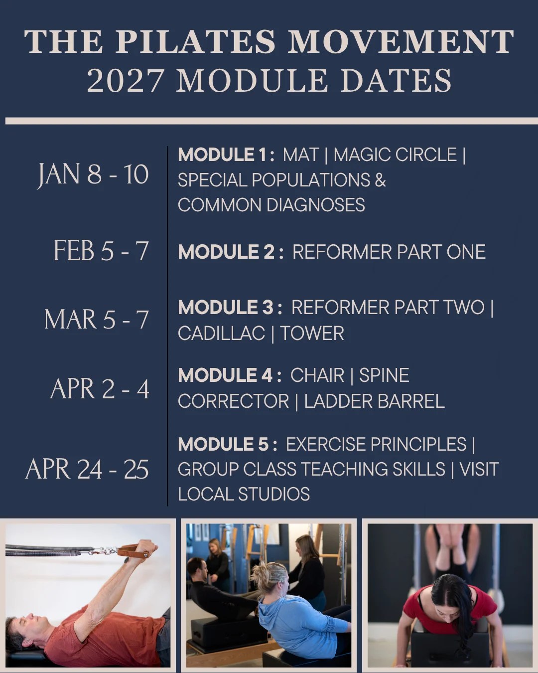The Pilates Movement: Comprehensive Pilates Teacher Training