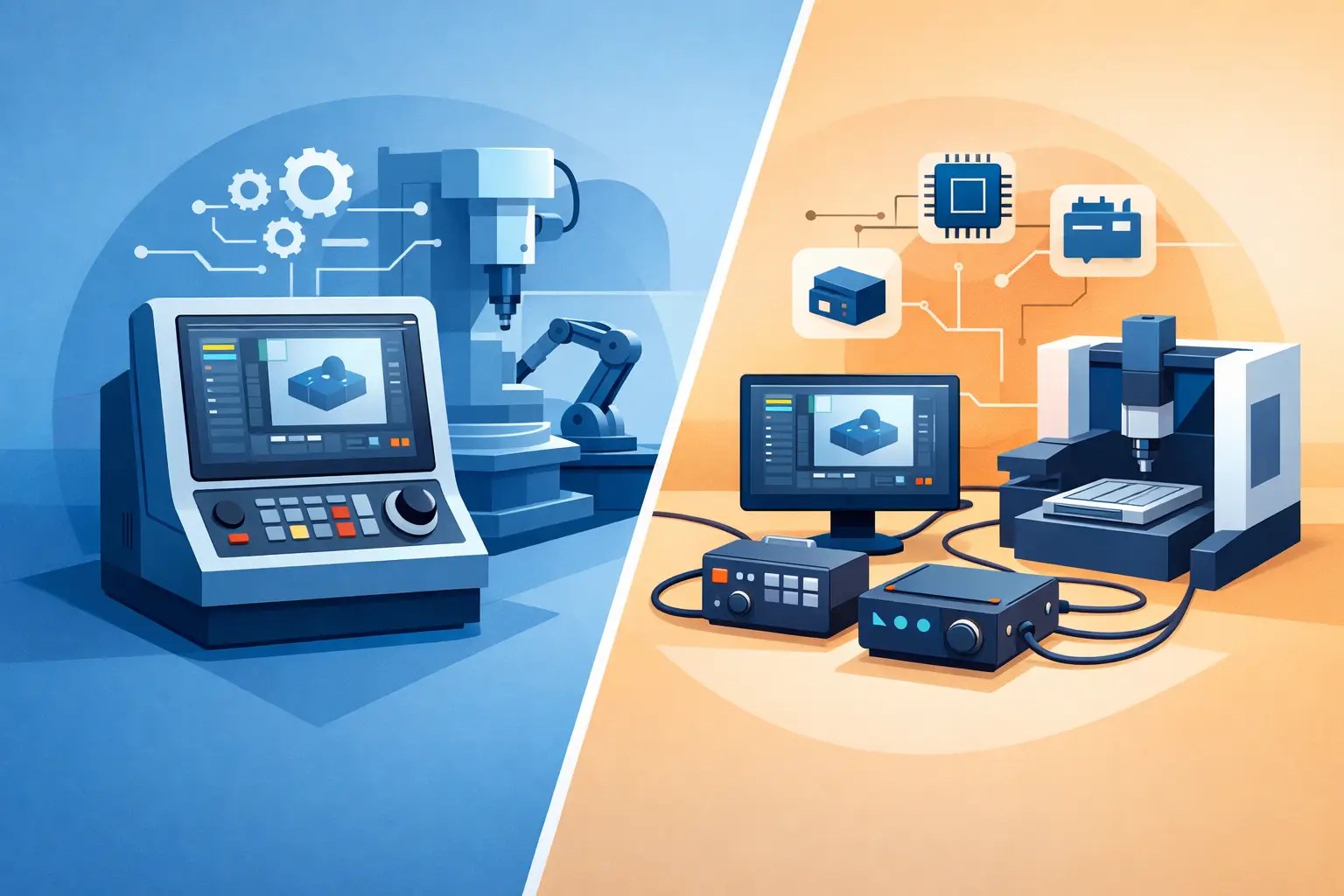 Integrated CNC Controller vs Modular Systems