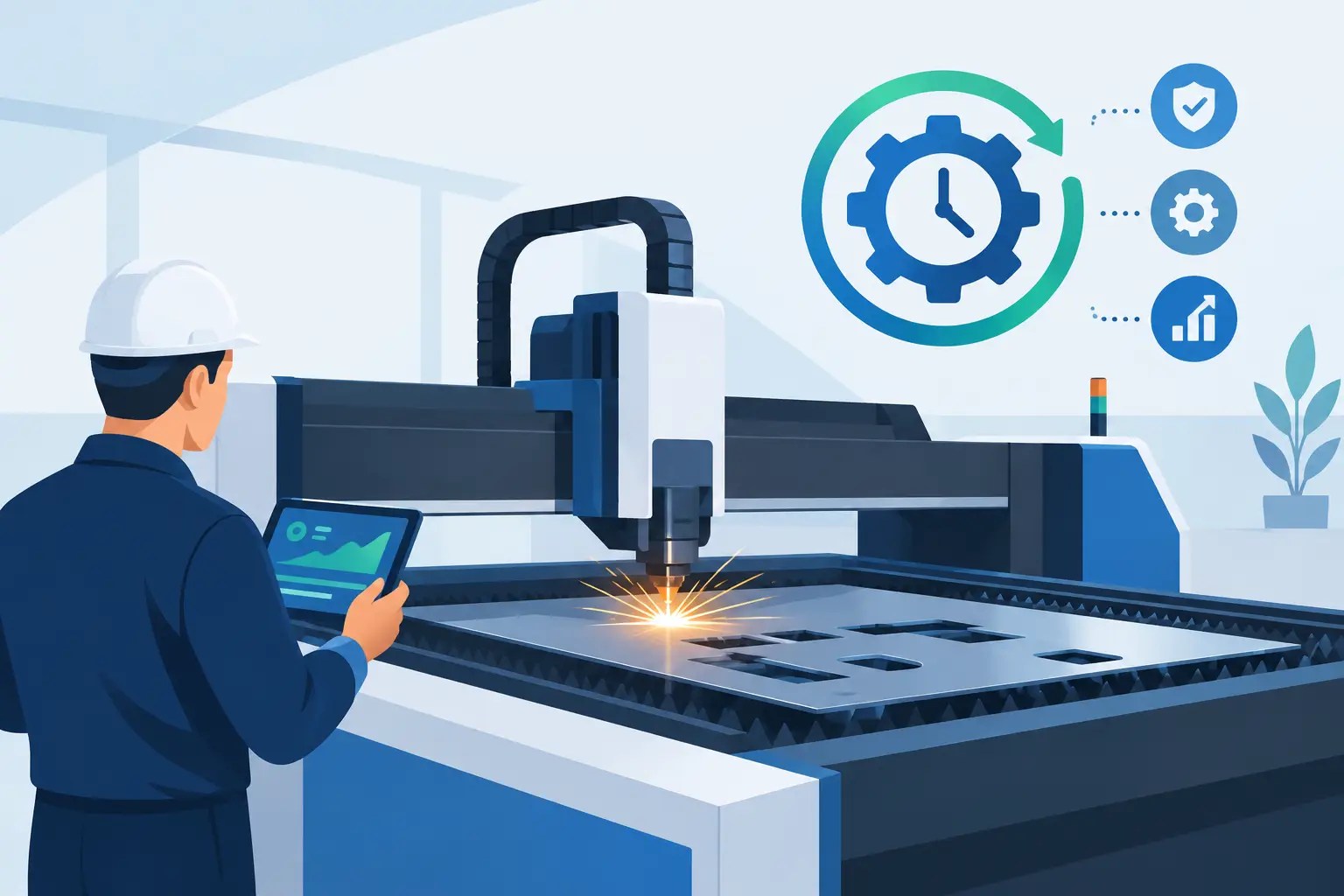 Machine Uptime Optimization for Cutting Systems
