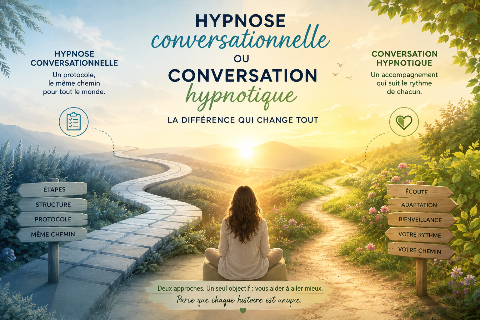 Hypnose conversationnelle ou conversation hypnotique : la différence qui change tout