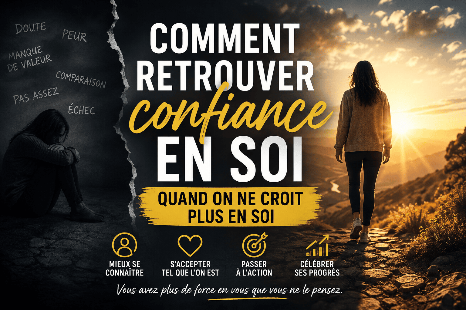 Comment retrouver confiance en soi quand on ne croit plus en soi