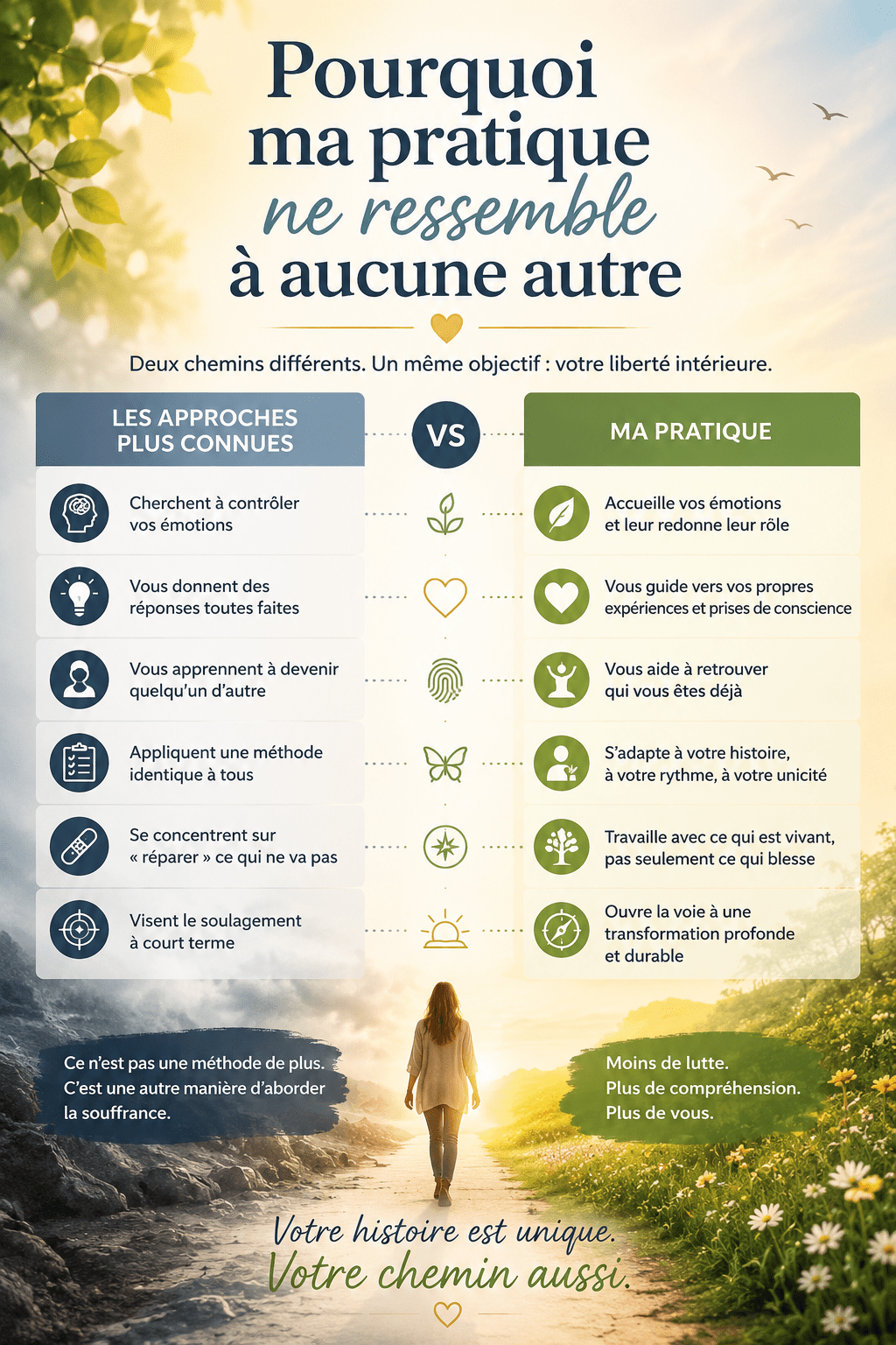Pourquoi ma pratique ne ressemble à aucune autre