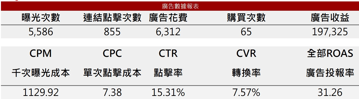 轉次方廣告數據報表實際畫面 - Google 試算表即時更新