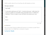Linkedin Connection Request Message Template
