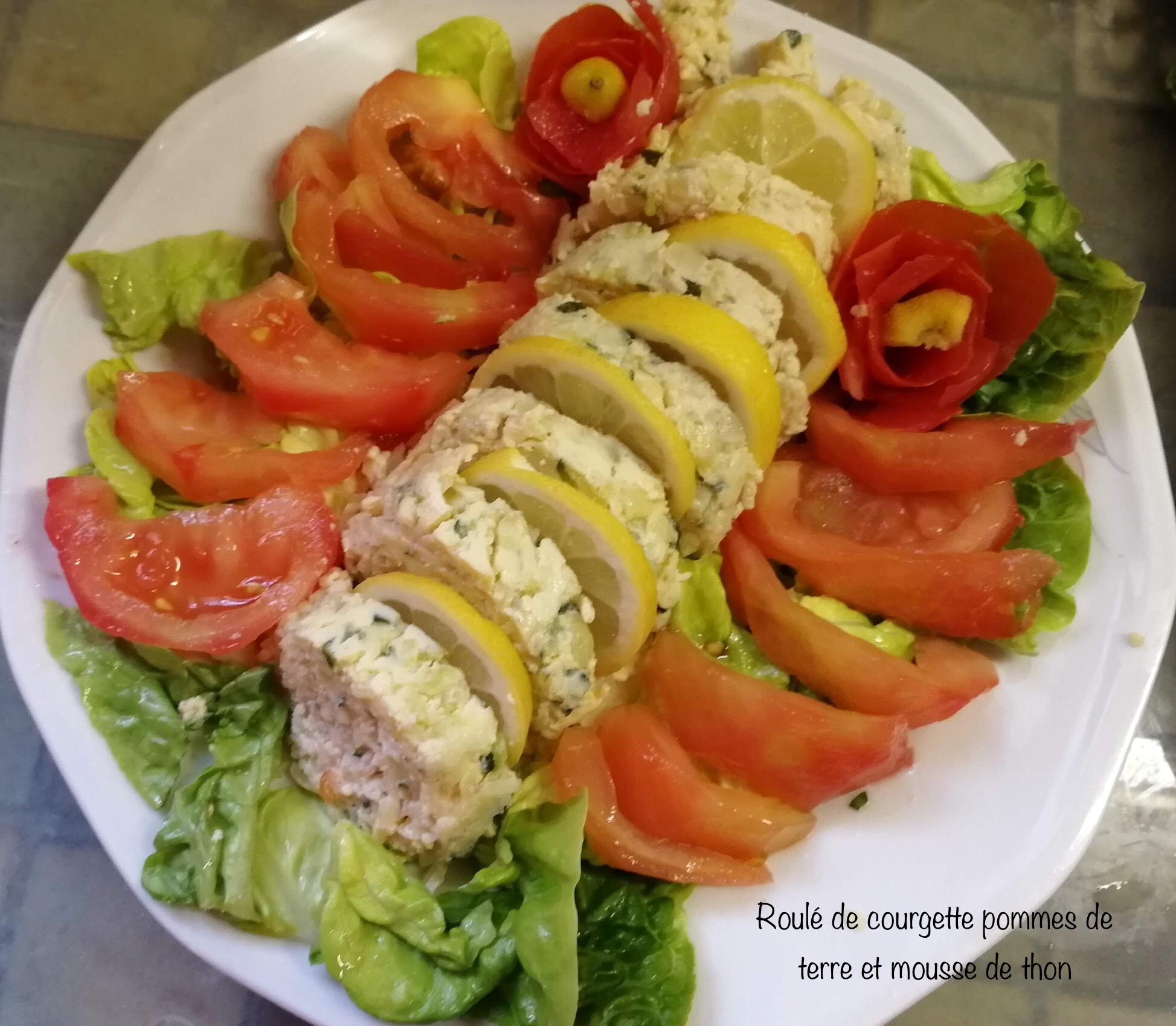Recette Cookeo Courgette Pomme De Terre Tomate Roulé de courgette pomme de terre et mousse de thon (cuisinez avec Djouza)  - Recette Cookeo