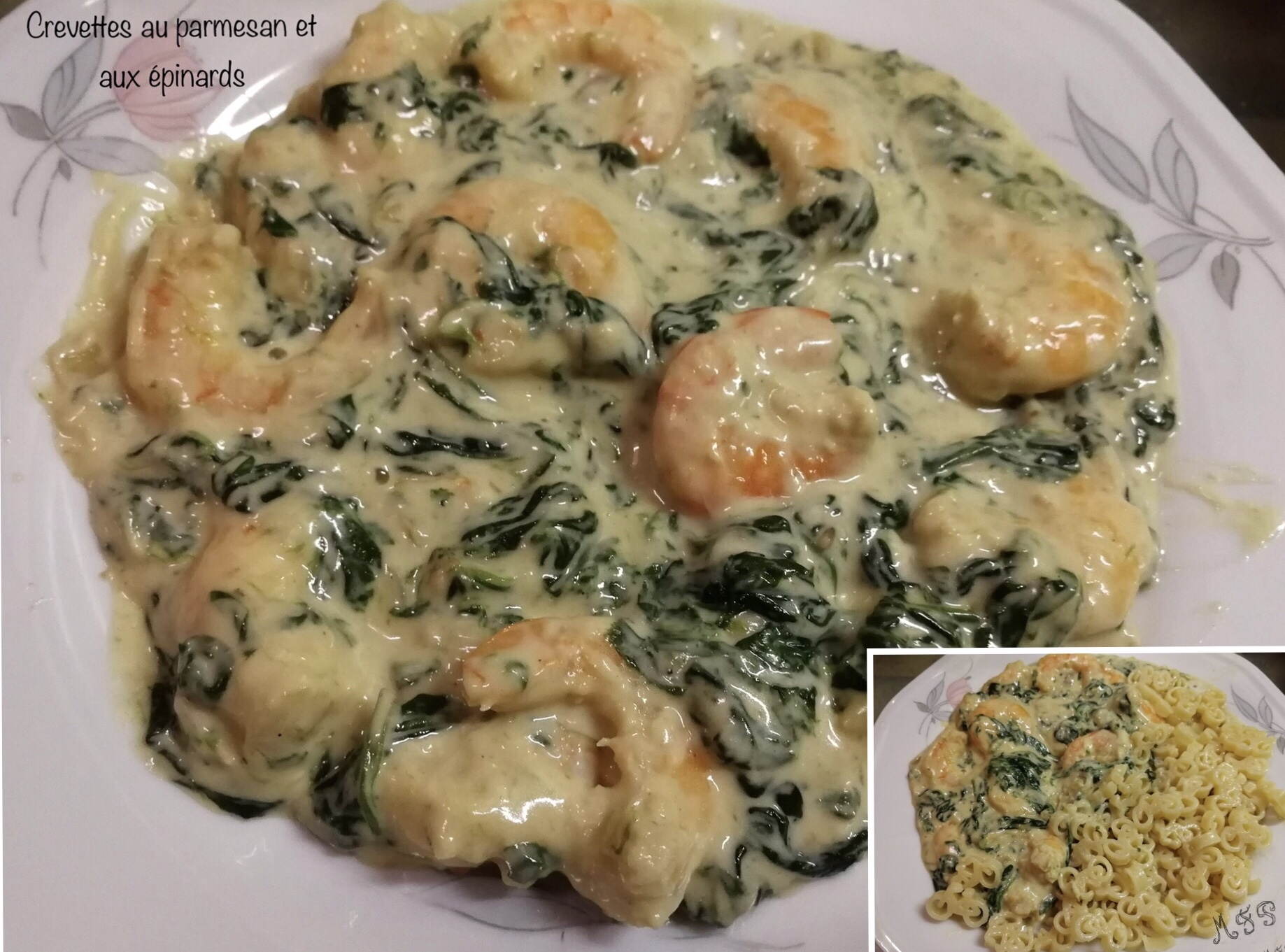 épinards Frais à La Crème Cookeo Crevettes au parmesan et aux epinards - Recette Cookeo