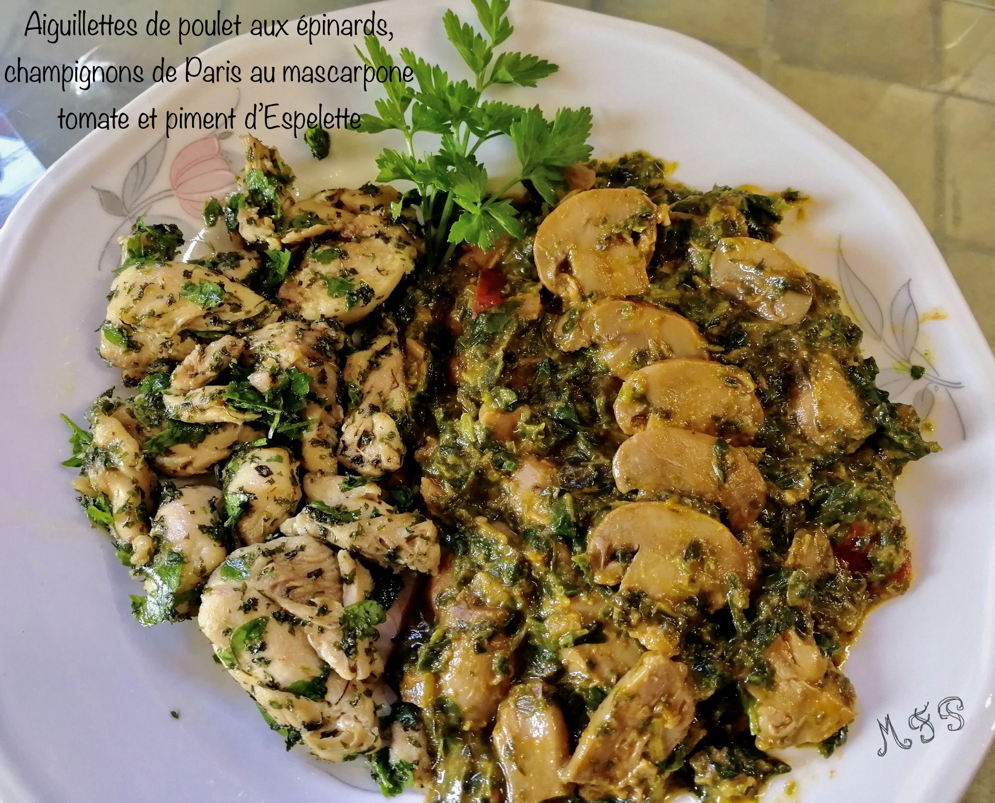 Une recette vite faite Cassegrain : Aiguillettes de poulet aux épinards