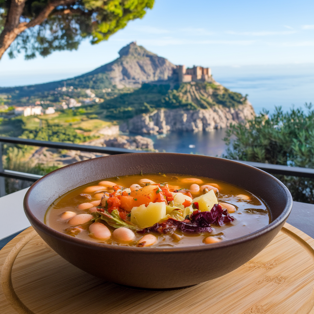 ESCAROLE, BEANS & POTATO SOUP