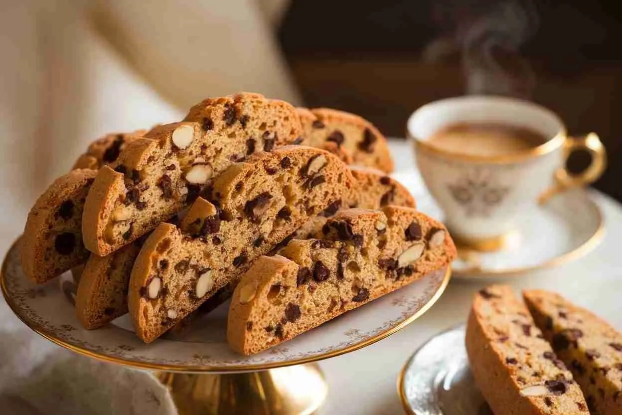 Almond and Chocolate Chip Biscotti