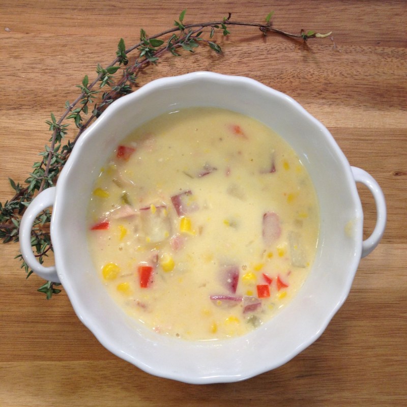 Photo of corn chowder