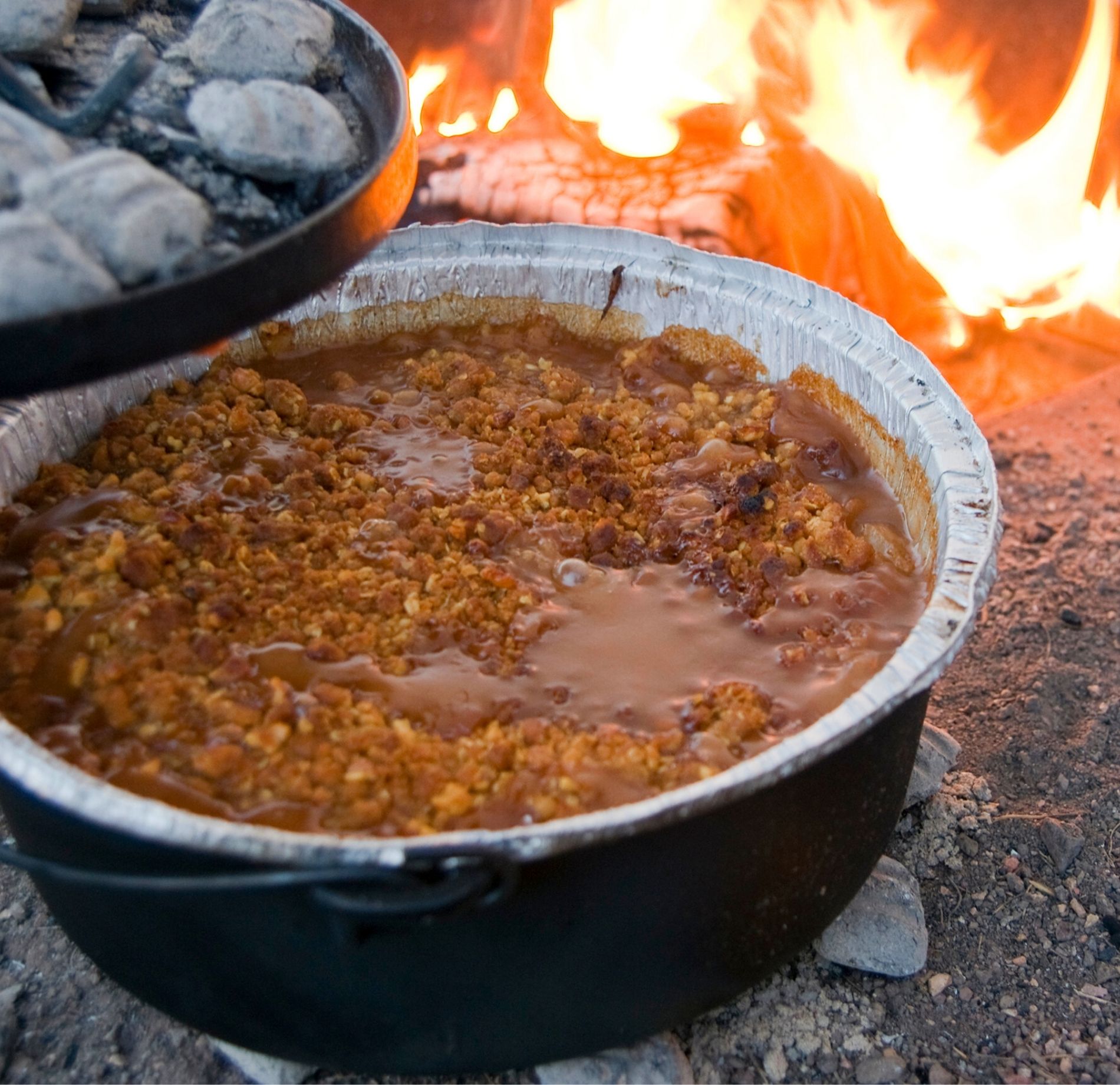 Campfire Dutch Oven Chili and Cornbread Recipe, Food Network Kitchen