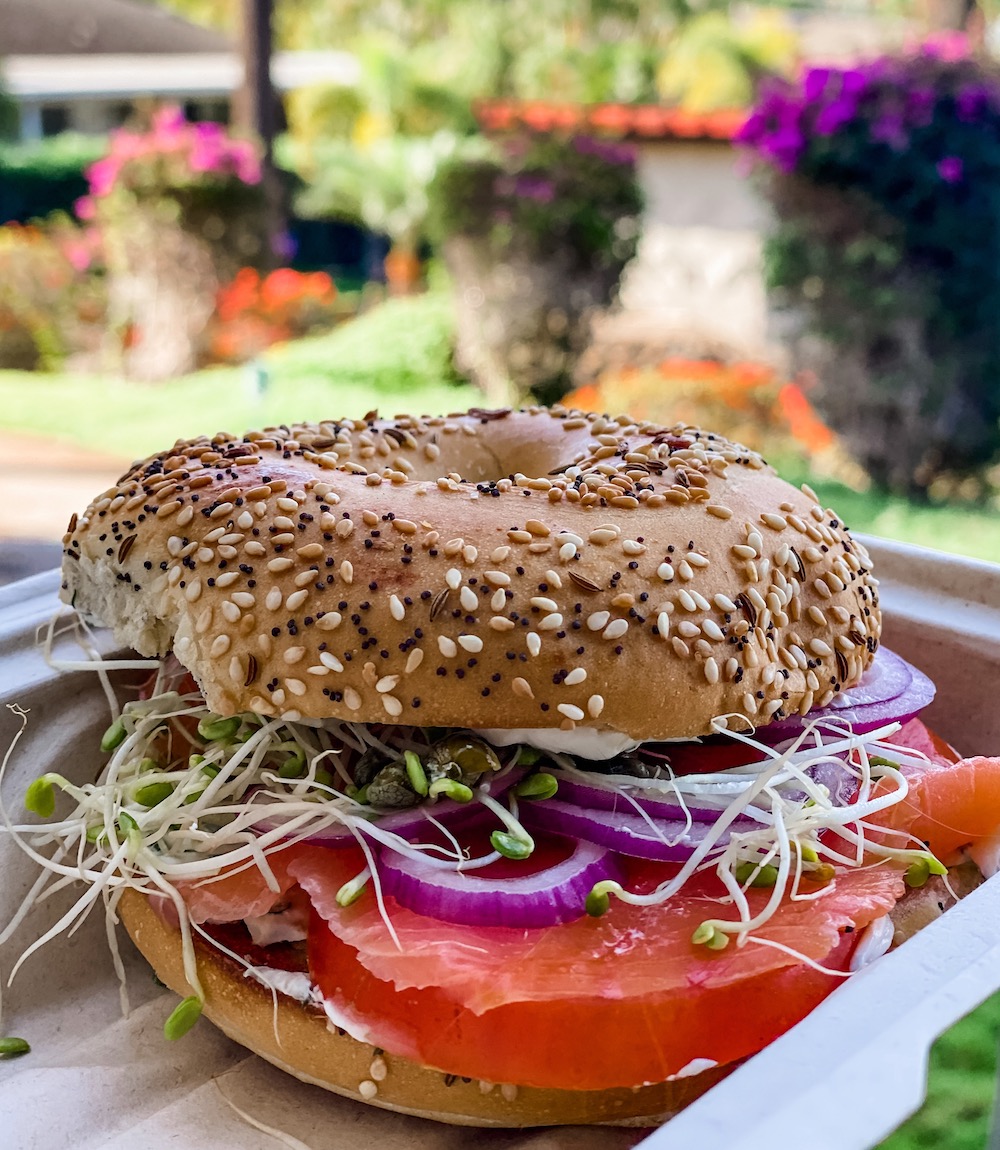 salmon cream cheese bagels