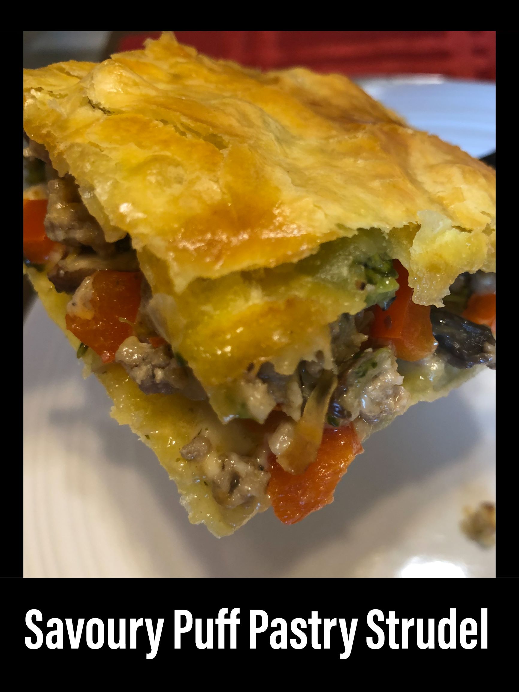 Savoury Puff Pastry Strudel