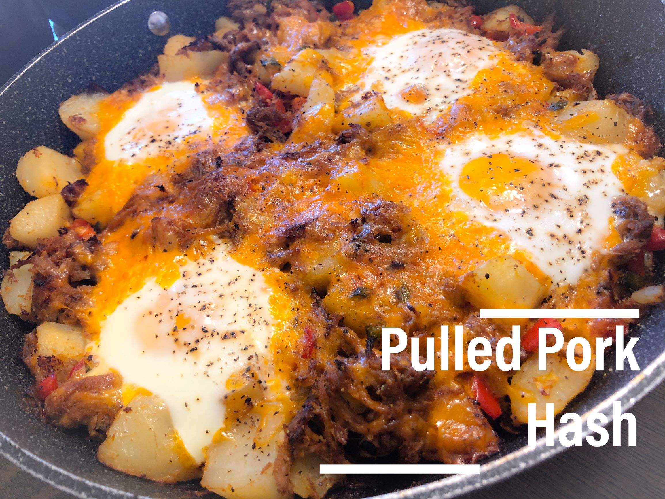 Pulled Pork Hash – skillet for any meal of the day!