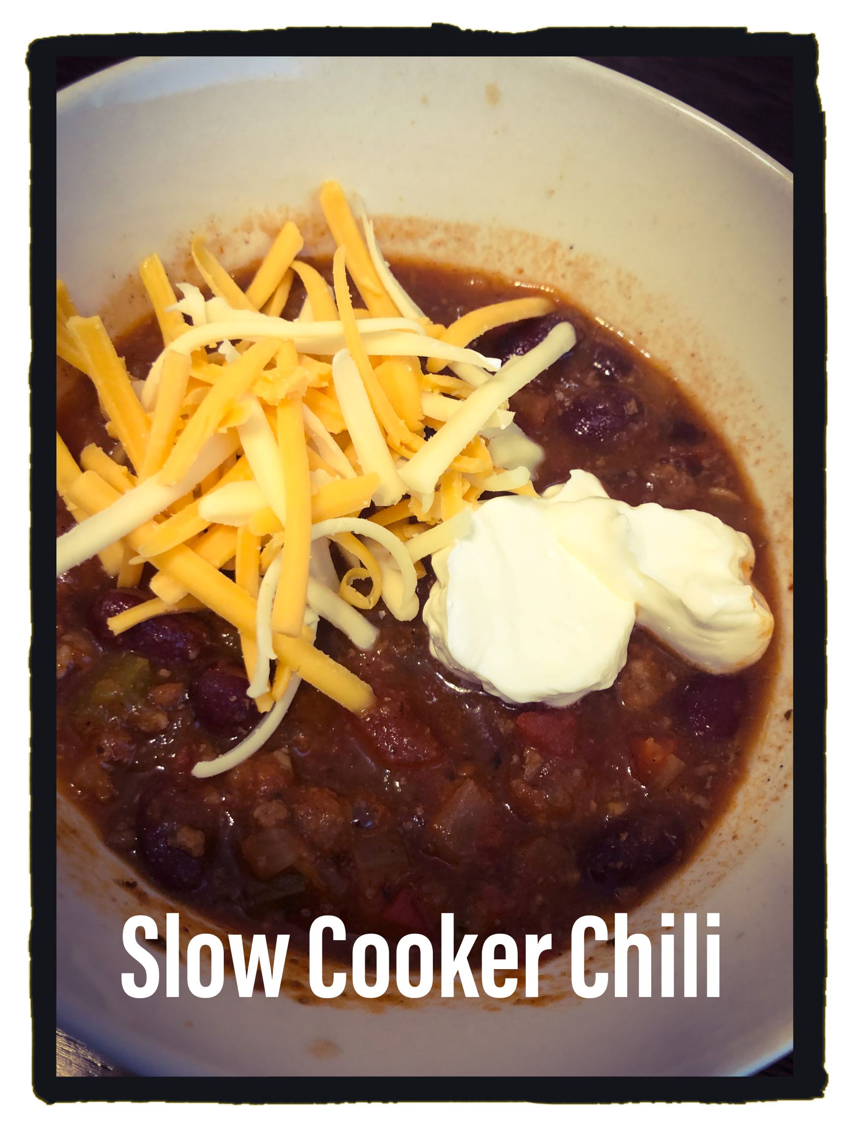 Slow Cooker Chili – Snow on the ground means Chili in my bowl