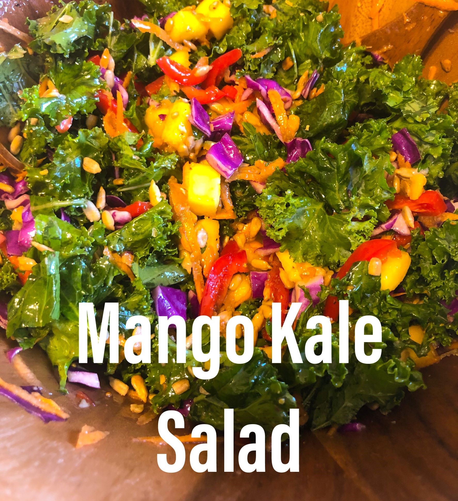 Mango Kale Salad – Tasty and pretty