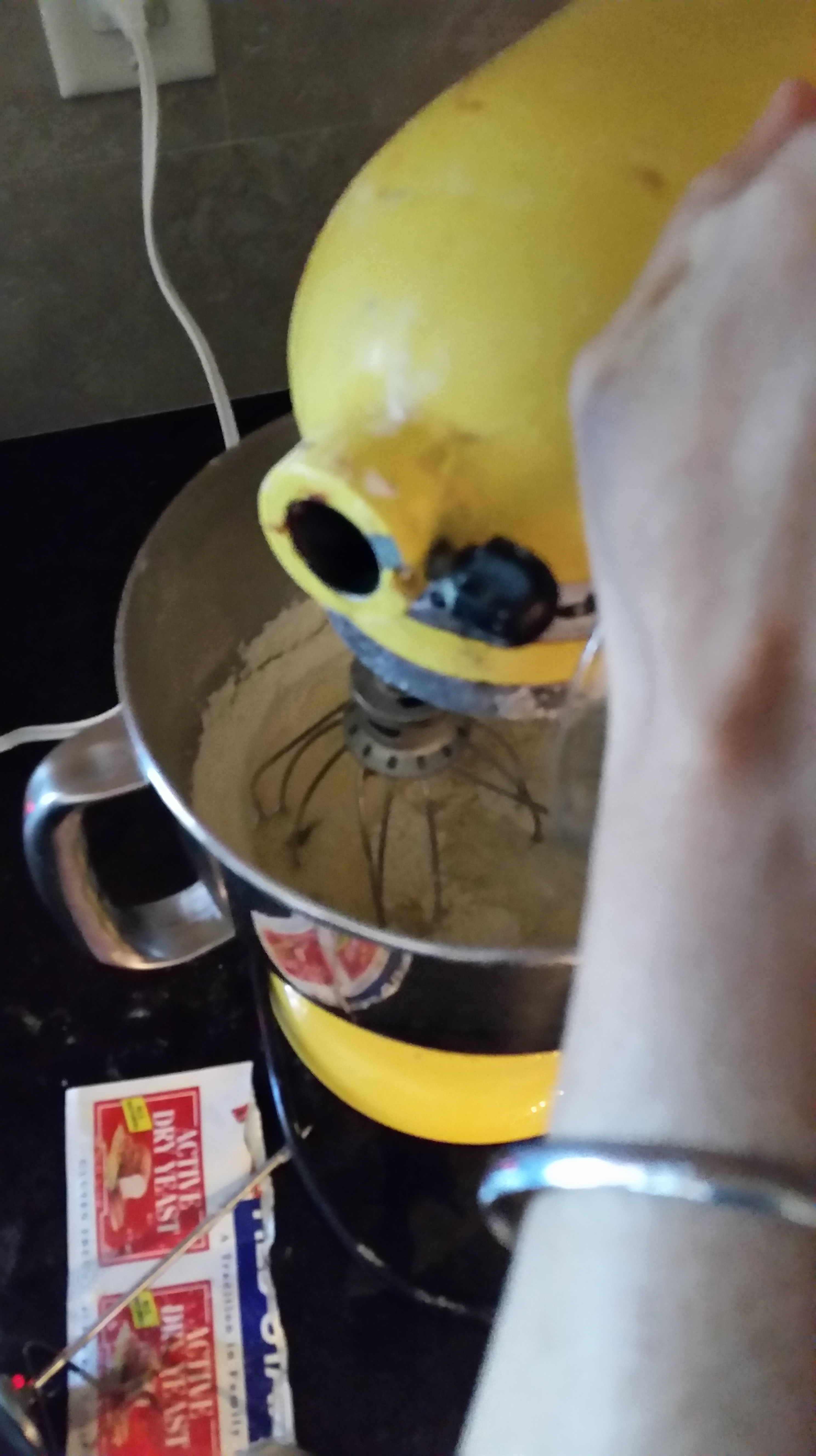 Add the liquid blend