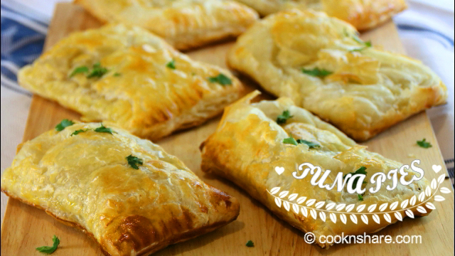 pic Tuna Turnover Puff Pastry tuna pie cook n share