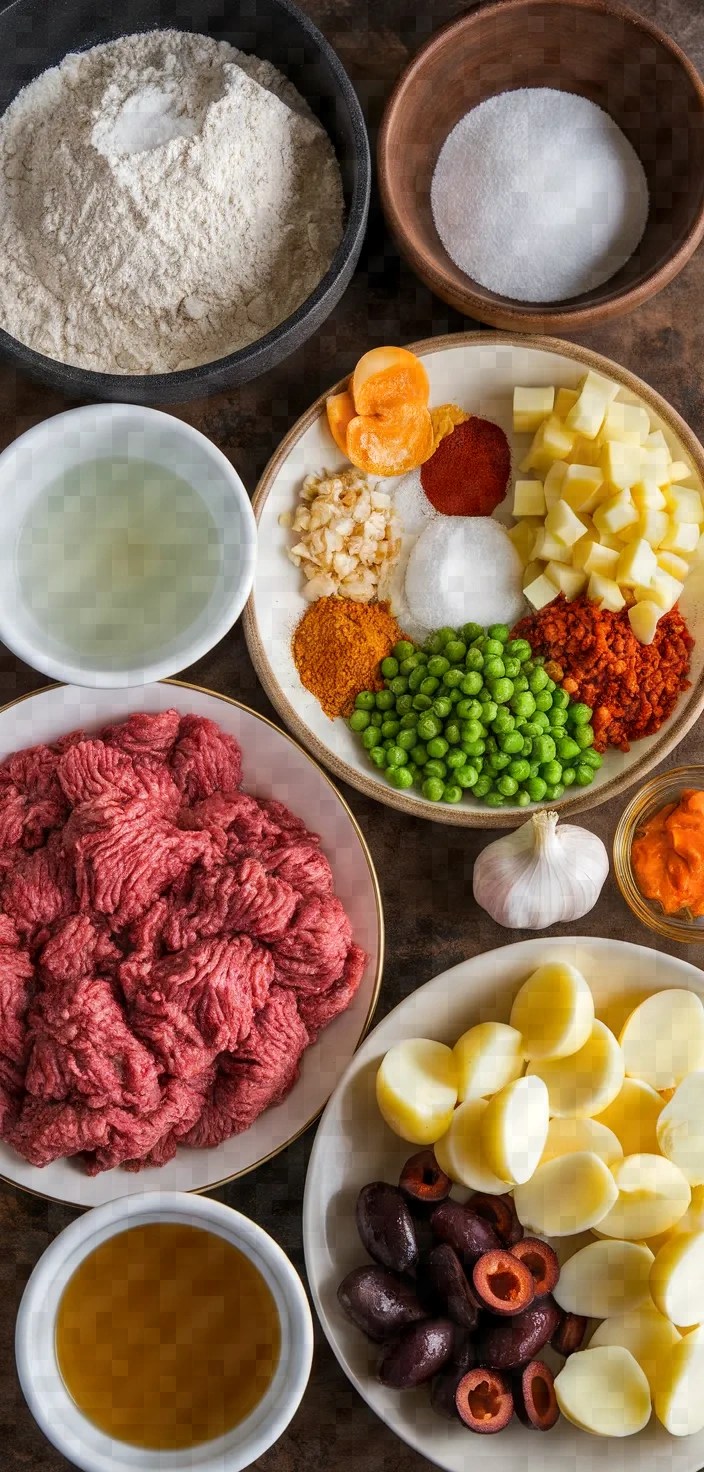 Ingredients photo for Bolivian Saltenas Recipe