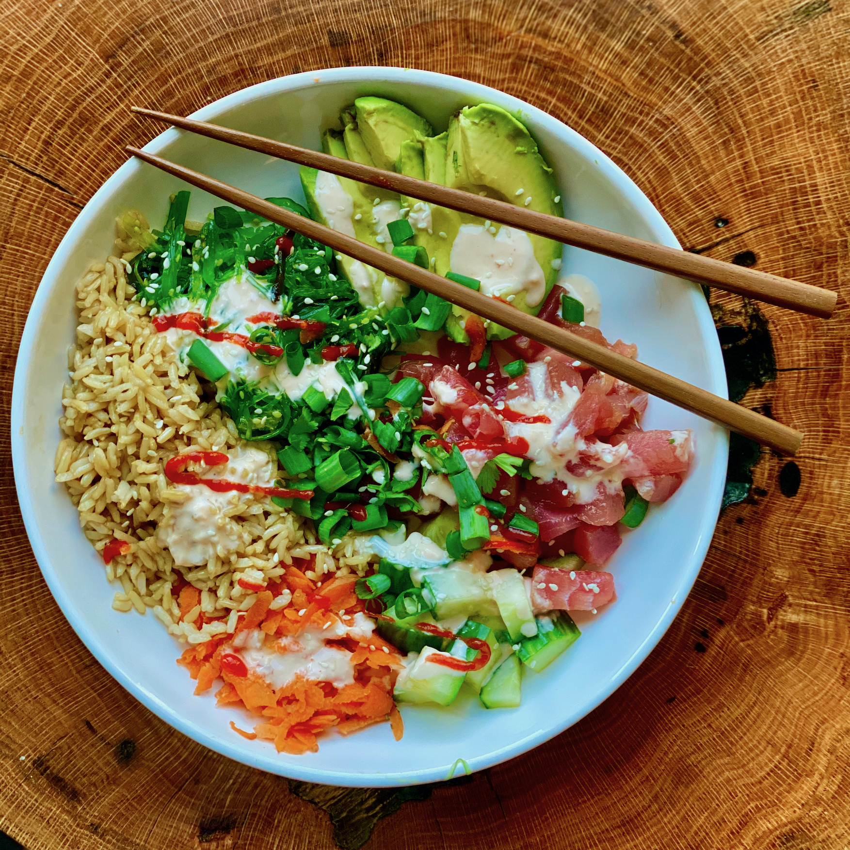 Spicy Tuna Poke Bowls