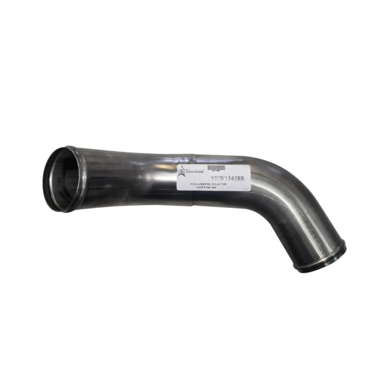 F66-1545 Stainless Steel Lower Coolant Pipe for Kenworth Trucks - SKW1545SS