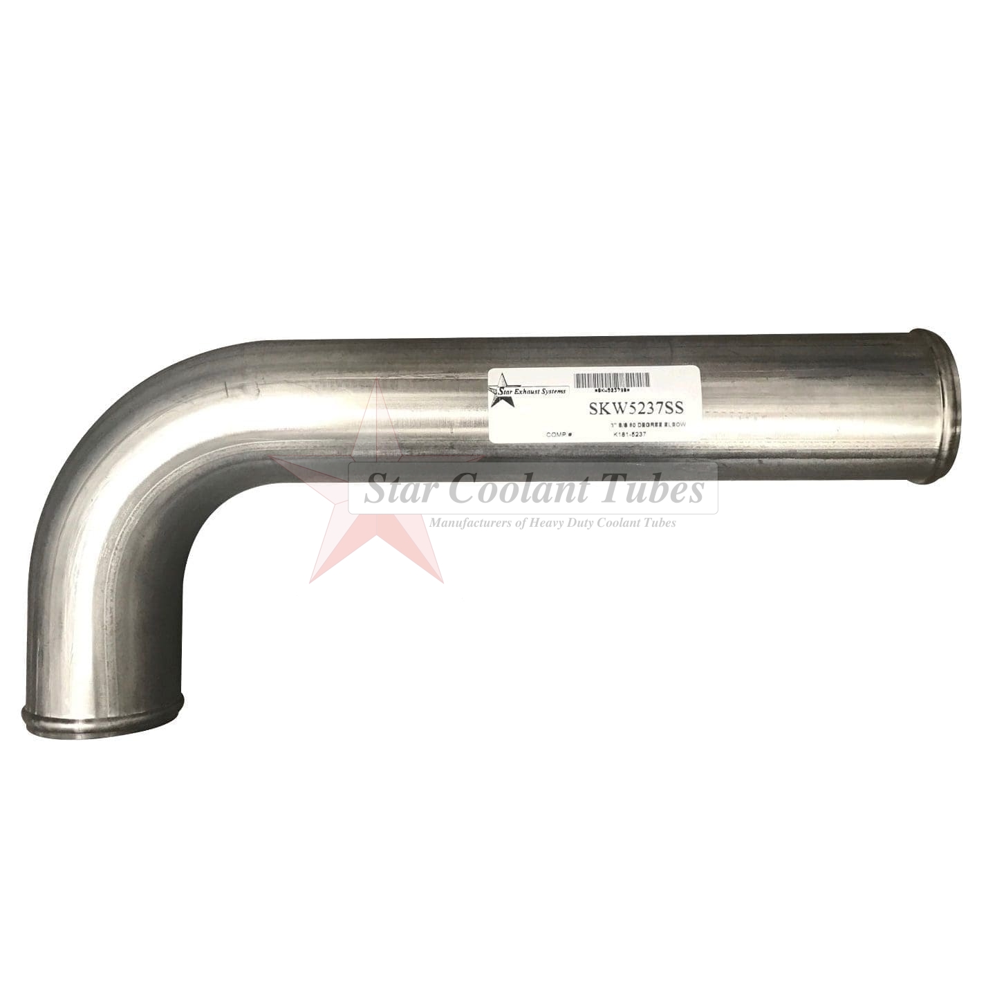 K181-5237 Stainless Steel Coolant Pipe for Kenworth Trucks